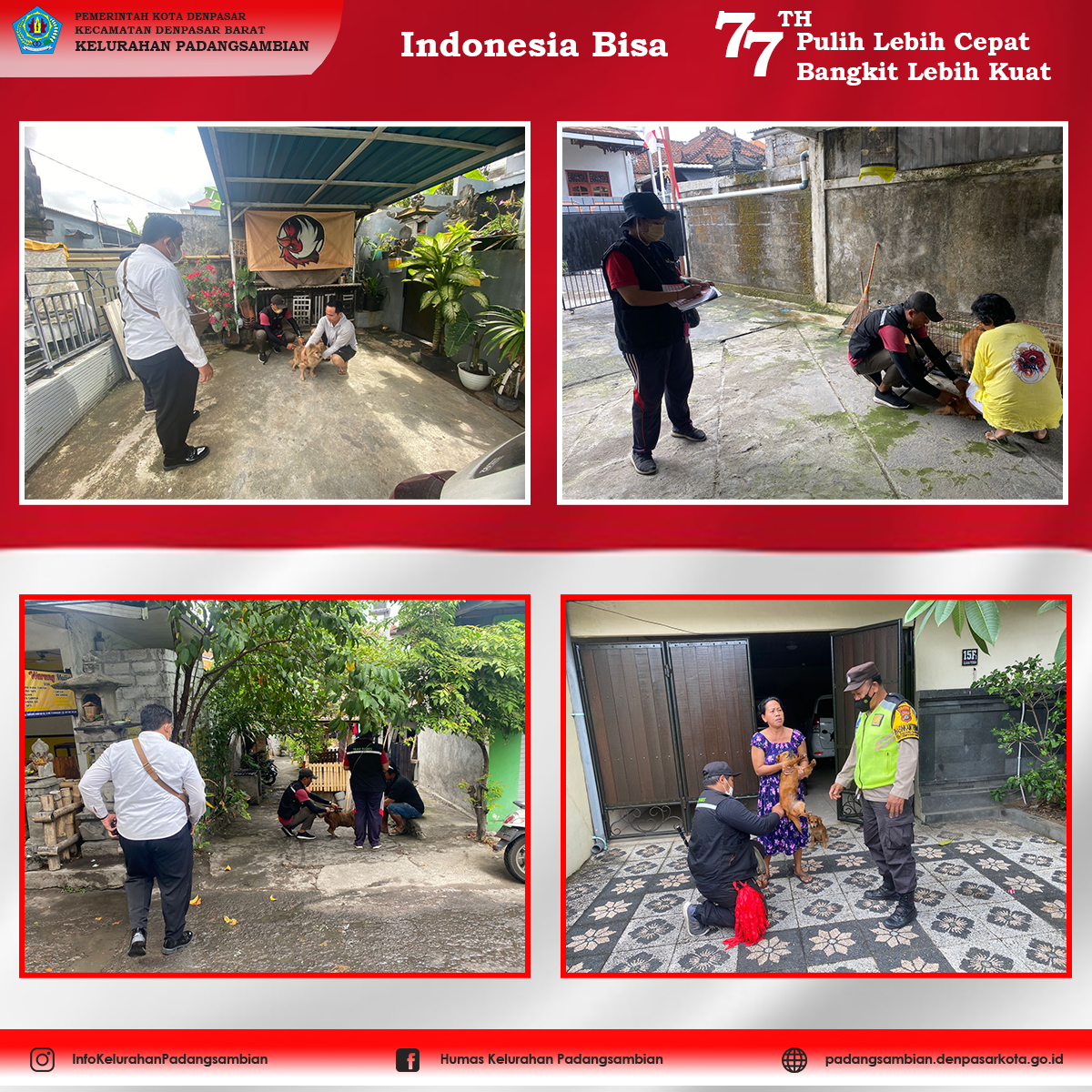 Kegiatan Vaksinasi Rabies Di Lingkungan Taman Harum Dan Buana Desa