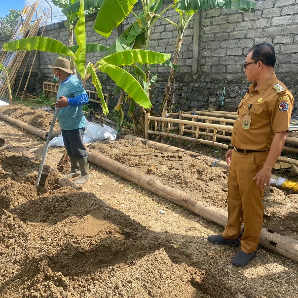Lahan Ketahanan Pangan Kelurahan Padangsambian Siap Dioperasikan