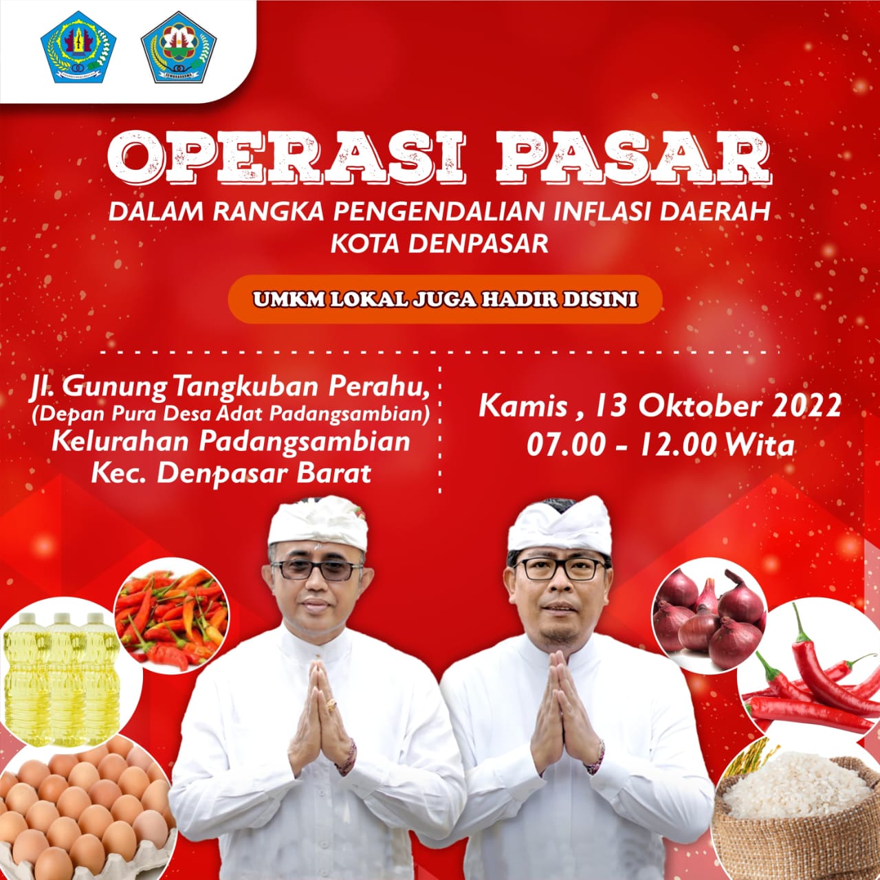 Jadwal Operasi Pasar Kelurahan Padangsambian Dalam Rangka Mengendalikan Inflasi