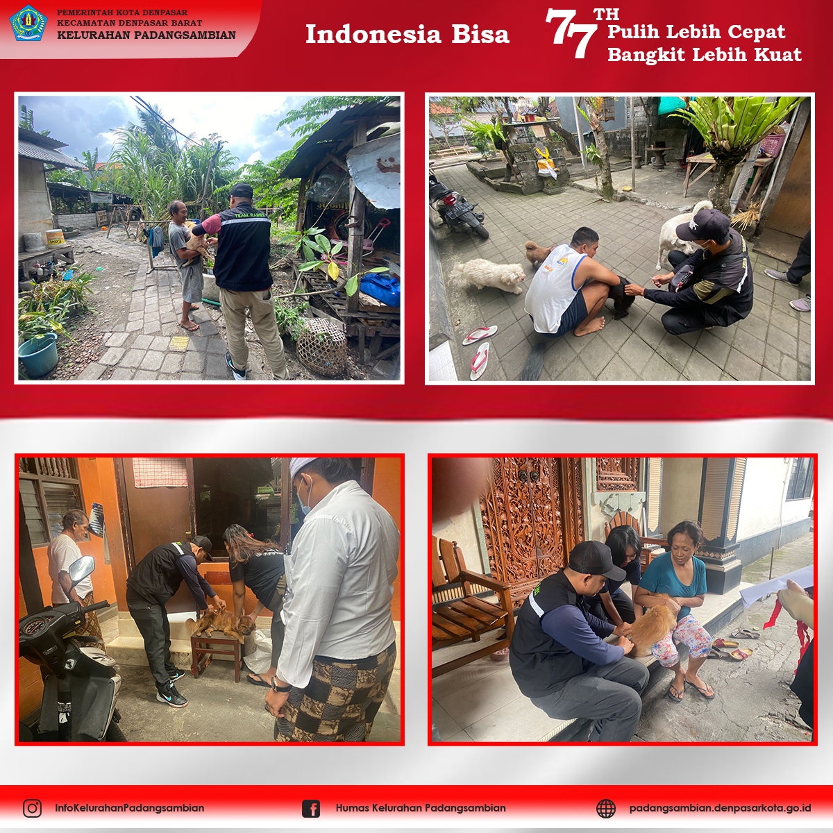Vaksinasi Rabies di Kelurahan Padangsambian