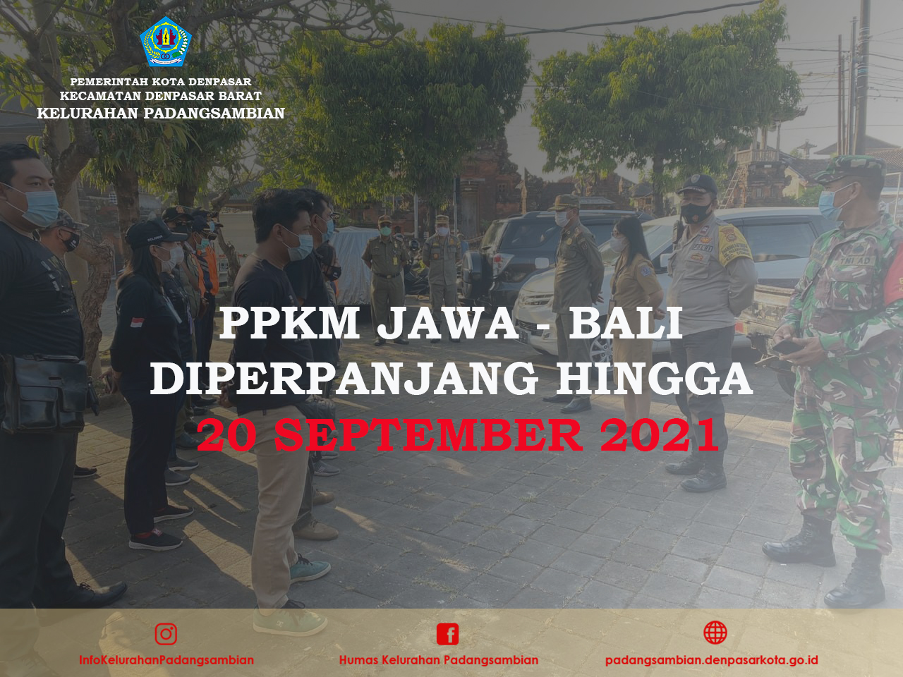Perpanjangan PPKM Jawa-Bali hingga 20 September