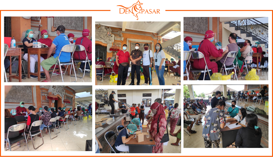 Pelaksanaan Vaksinasi Covid-19 Massal Di Kelurahan Padangsambian