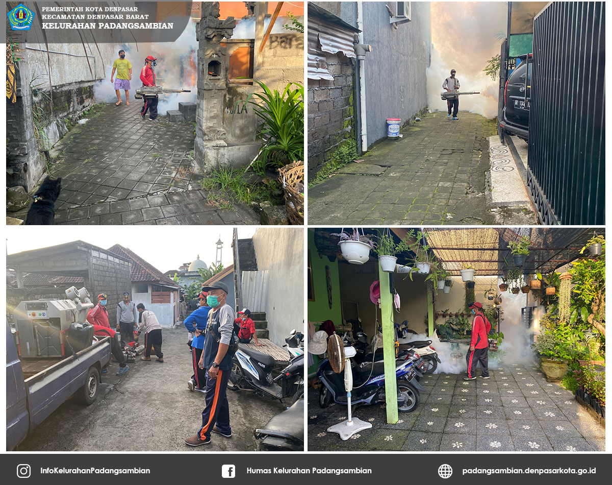 Pelaksanaan Kegiatan Fogging Fokus Di Kelurahan Padangsambian