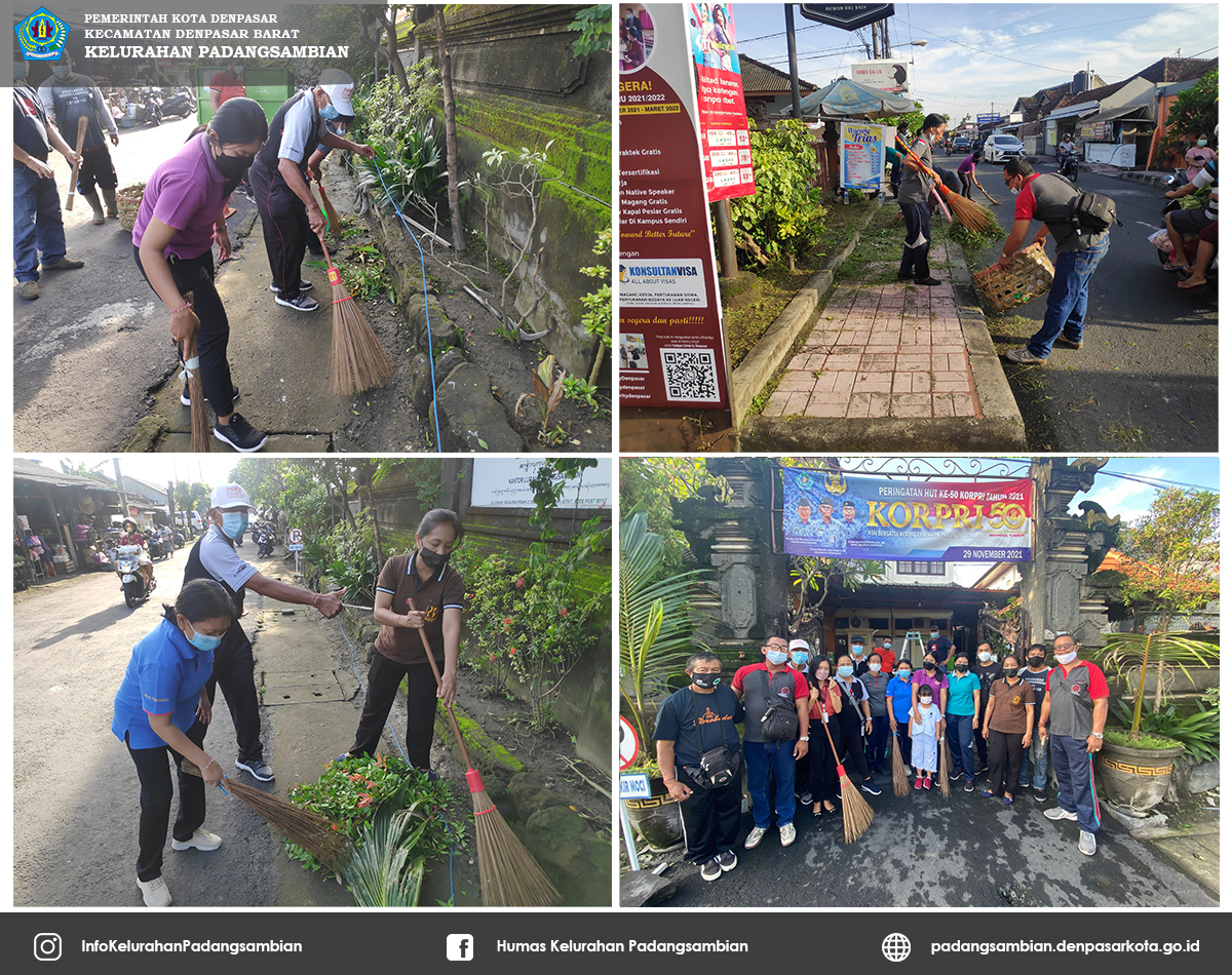 Kegiatan Jumat Bersih Kelurahan Padangsambian