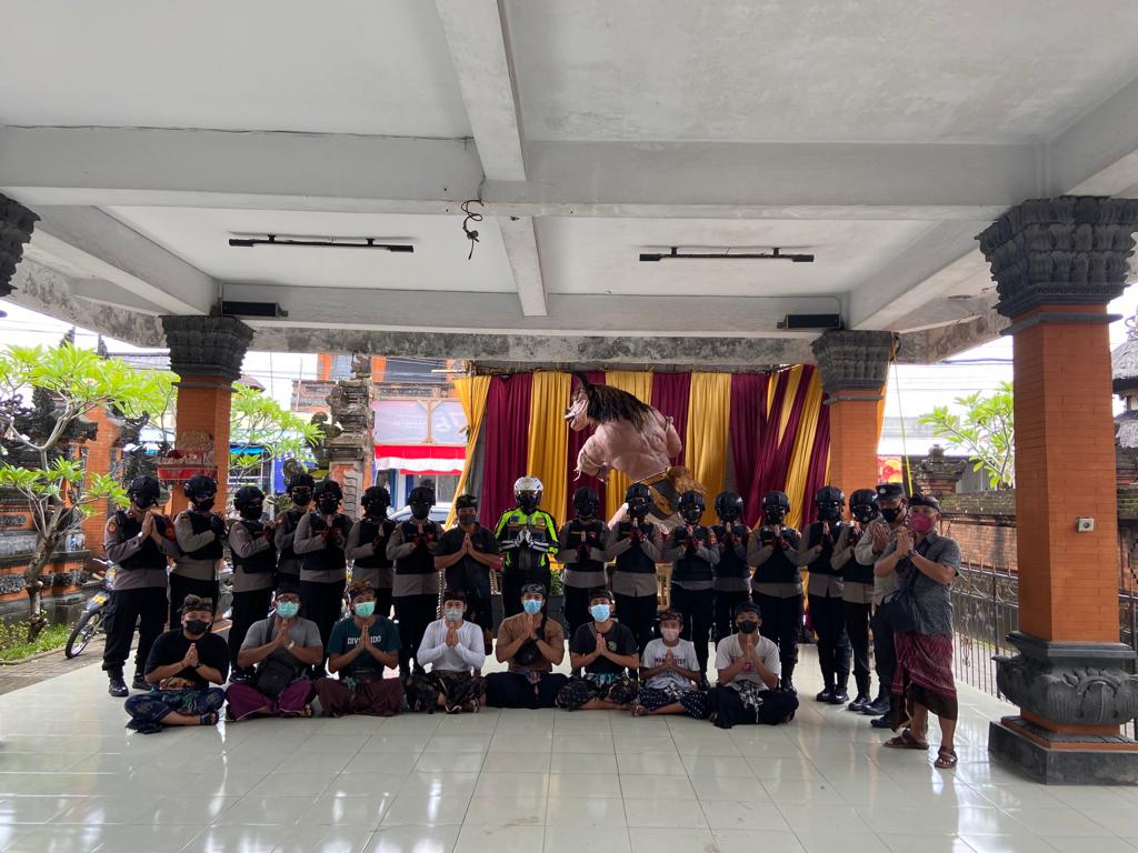 Monitoring Dari Polresta Denpasar Mengenai Pembuatan Dan Pengarakan Ogoh-Ogoh