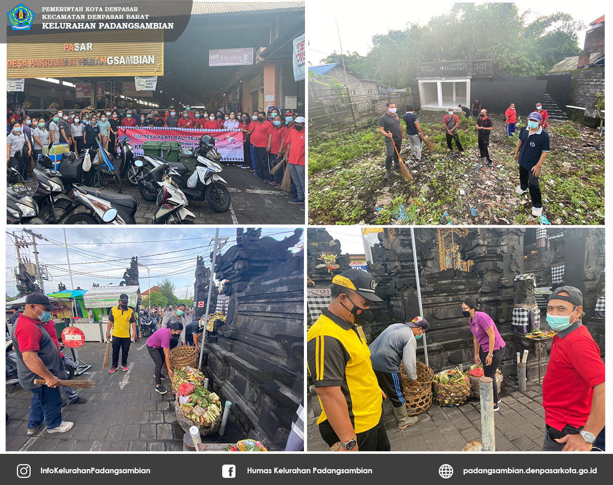 Pelaksanaan Kegiatan Jumat Bersih Kelurahan Padangsambian 4 Pebruari 2022